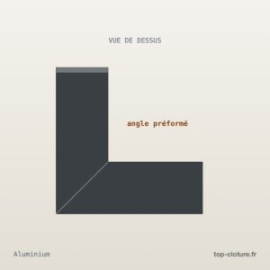 Illustration technique — Angle pour couvertine — Top-Clôture